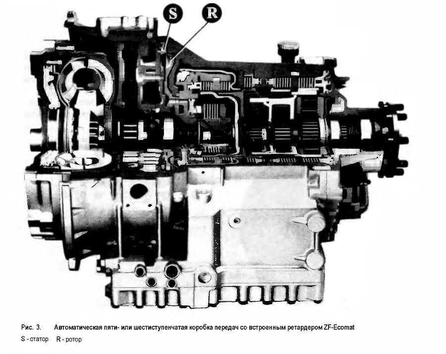Автоматическая пяти- или шестиступенчатая коробка передач со встроенным ретардером ZF-Ecomat