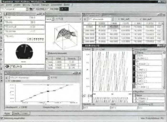 Экран дисплея при адаптации программного обеспечения (пример)